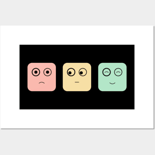 three faces Posters and Art